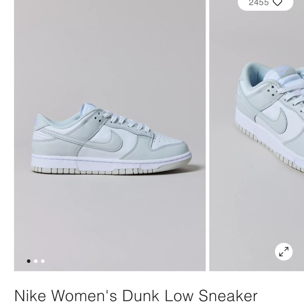 Nike Women's Dunk Low Sneakers - Light Gray